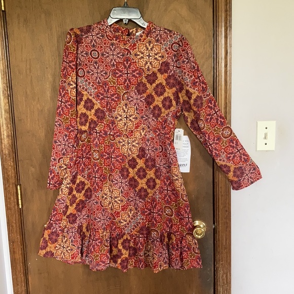 Relist10/9❌Emma & Michele boho floral print dress size M - Picture 4 of 17